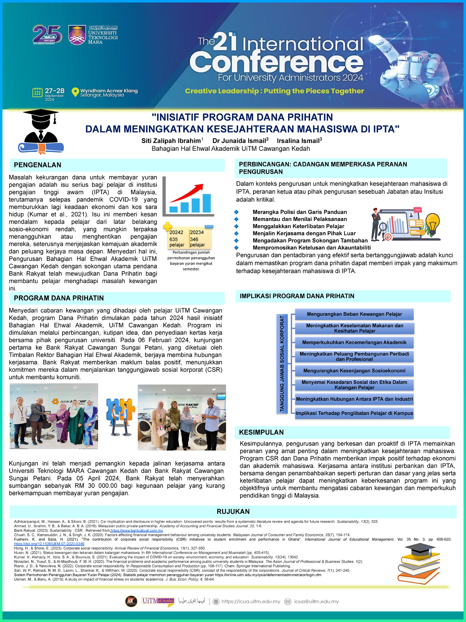 Poster 5: Inisiatif Program Dana Prihatin Dalam Meningkatkan Kesejahteraan Mahasiswa Di IPTA