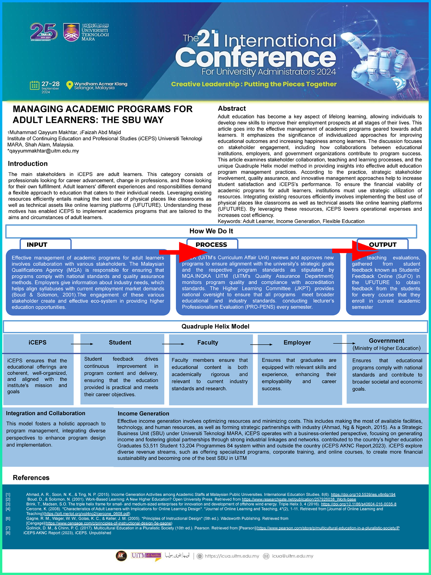 Poster 7: Managing Academic Programs For Adult Learners: The SBU Way