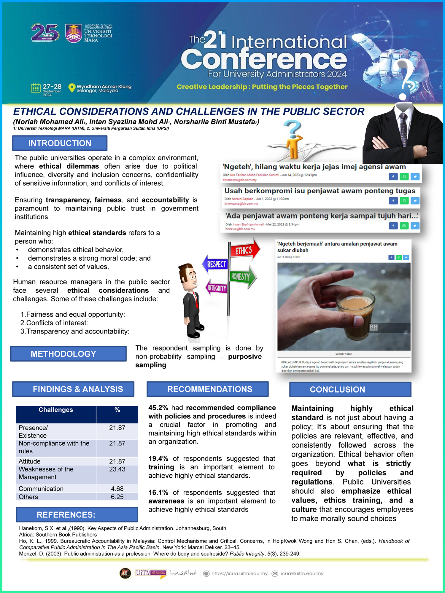 Poster 1: Ethical Considerations & Challenges In The Public Sector